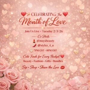 Celebrating the Month of Love Live- 2/3/26 7PM CST 8PM EST